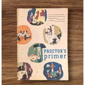Proctors Primer Cookbook Grille Manual Operating Roast Illustrated Kitschy Vtg